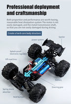 4WD Off-Road RC Monster Truck – 50km/h Remote Control for Adults and Kids