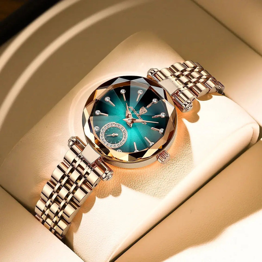 Elegant Stainless Steel Quartz Watch – Luxury Fashion Accessory for Women