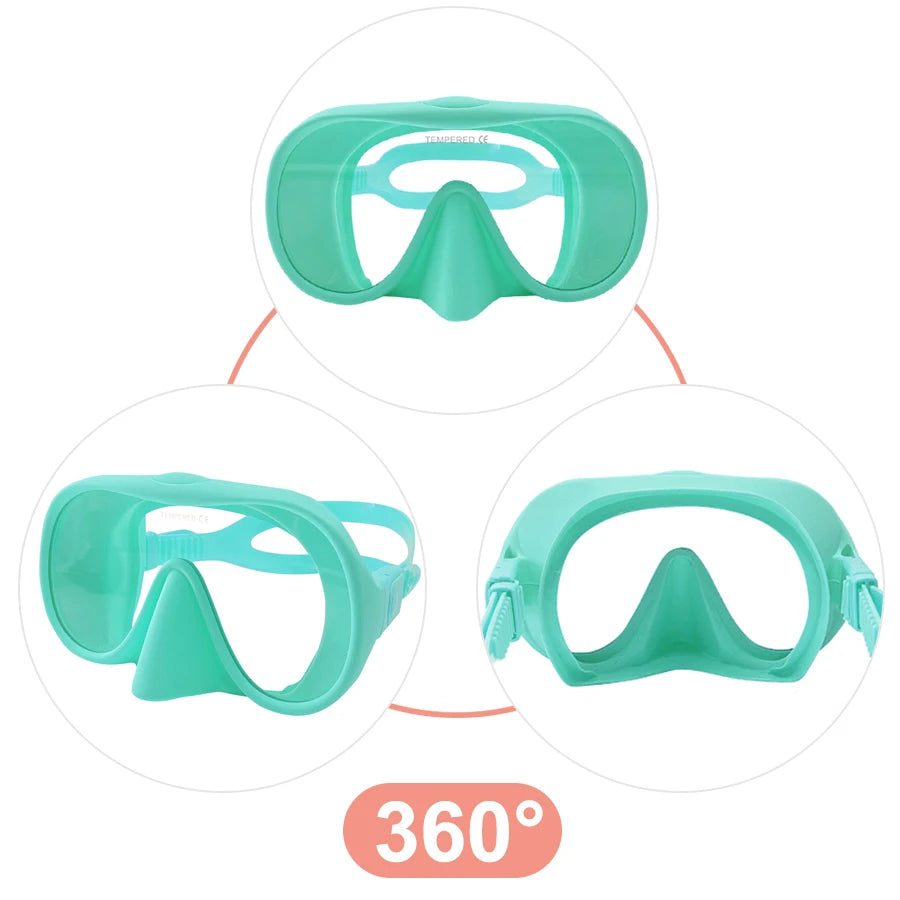 Full Face Snorkel Mask – Anti-Fog Panoramic Diving Goggles for Underwater Swimming