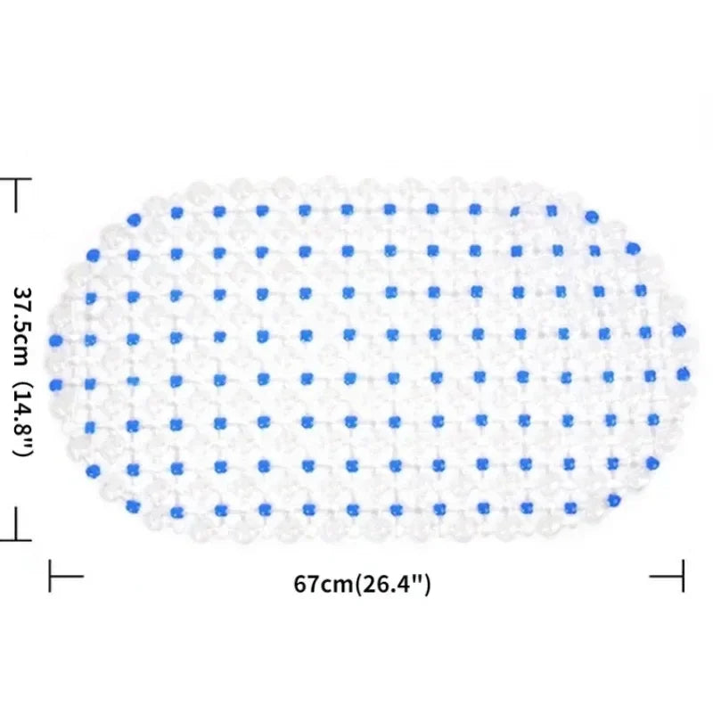 PVC Anti-slip Bath Mat – Massage Shower Pad for Bathroom Safety