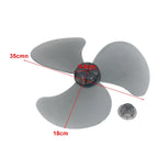 35cm Plastic Fan Blade – Three-Leaf Replacement for Pedestal or Table Fans