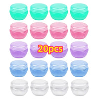 Empty Cosmetic Jars – Refillable Plastic Pots for Travel and Sample Creams
