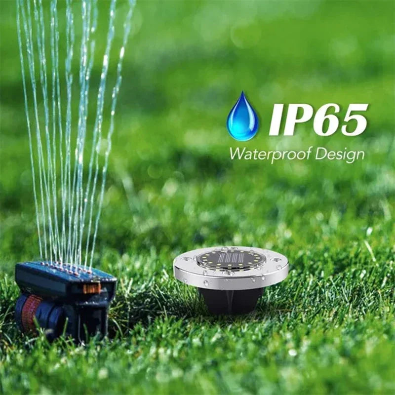 Solar LED Underground Spotlight – Weatherproof Lamp for Garden and Lawn