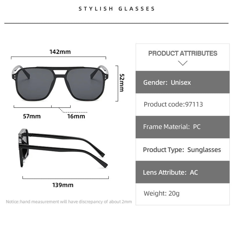Vintage Square Mirror Sunglasses – Retro Fashion Eyewear for Women