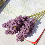 Artificial Lavender Flowers – PE Plastic Plant Bouquet for Home Table Decor