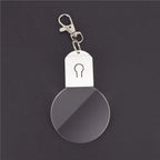 Acrylic LED Keychain – RGB Light Up Key Pendant for DIY Wedding Decor Gifts