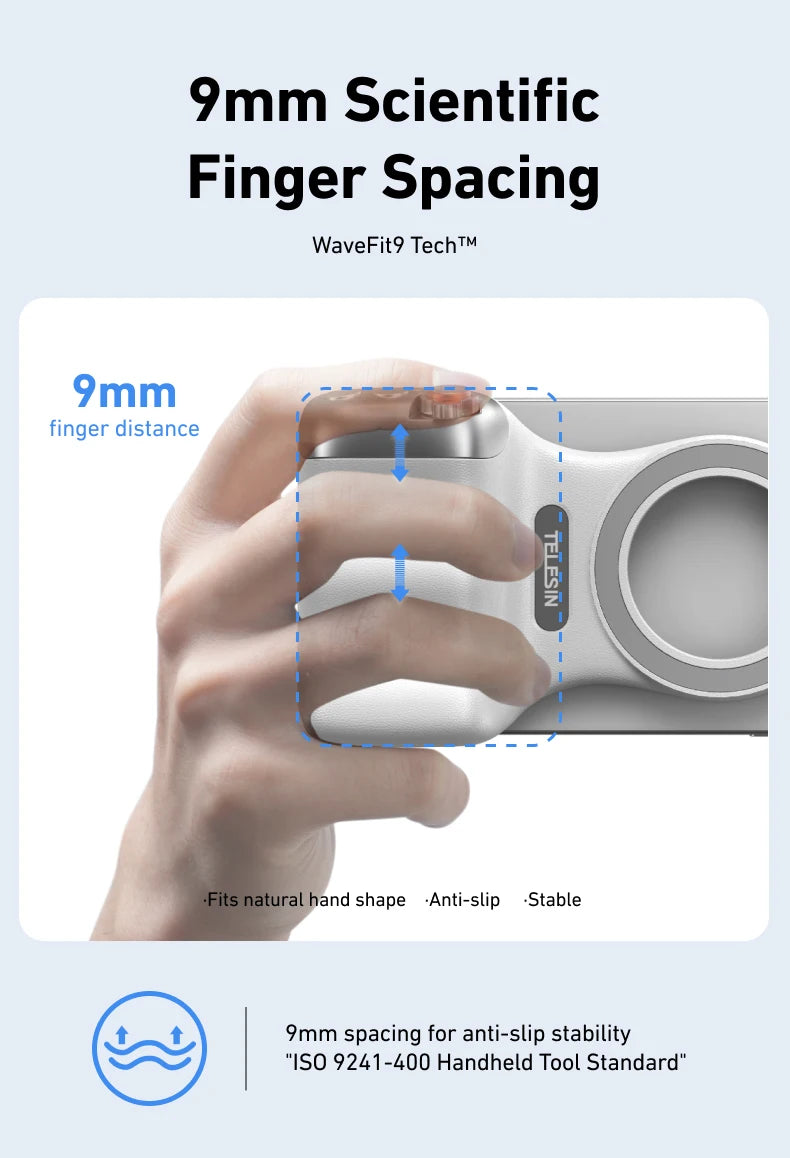 Magnetic Phone Camera Grip – Ergonomic Handheld Stabilizer for Content Creation