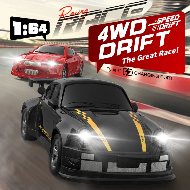 1:64 Drift RC Car – Four-Wheel Drive Racing Toy for Kids