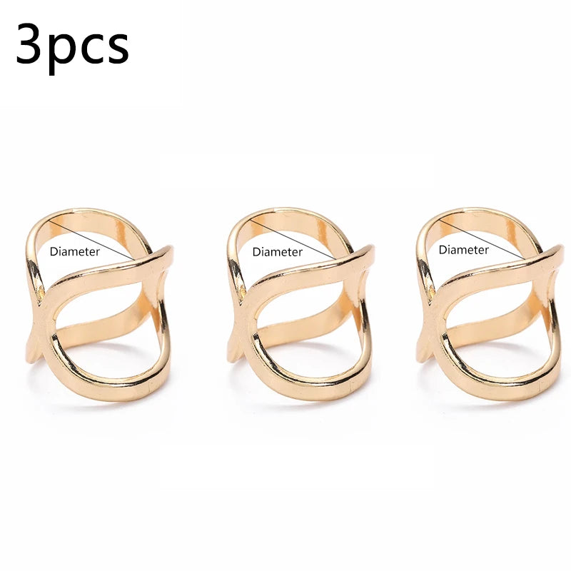 Cross Scarf Clips – Hollow Metal Buckle Brooches for Women Jewelry Accessories