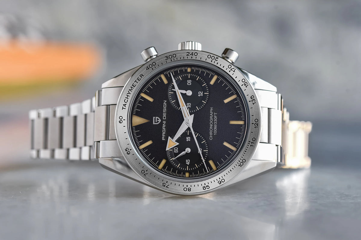 Pagani Design Moon Chronograph – Retro Sports Quartz Watch for Men