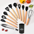 Silicone Kitchen Utensil Set – Non-Stick Cooking Tools for Home Chefs