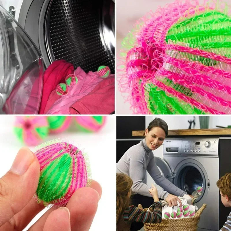 Reusable Laundry Dryer Balls – Pet Hair Remover for Washing Machine Cleaning