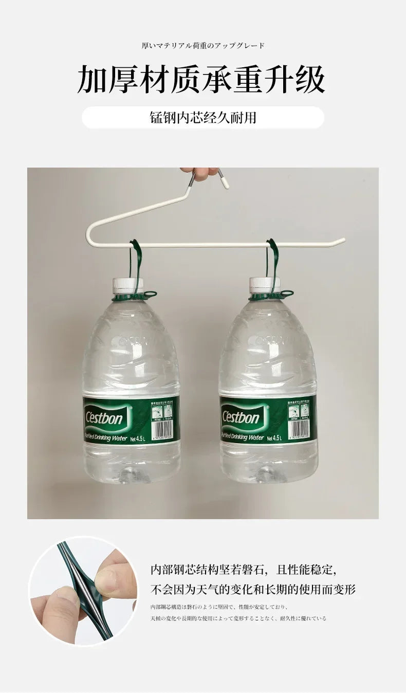 Non-Slip Metal Trouser Hangers – Open Ended Space Saving Rack for Wardrobe