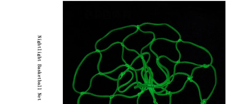 Luminous Basketball Net – 50cm Fluorescent Glow-in-the-Dark for Night Games