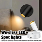 Wireless Magnetic LED Wall Light – Rechargeable Dimmable Lamp for Room Decor