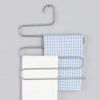 5-Tier Multi-functional Pants Hanger – Non-slip Closet Storage Organizer