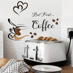 Coffee Cup Wall Stickers – Adhesive Vinyl Decals for Cafe Kitchen Decor