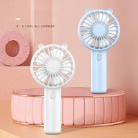 Portable USB Rechargeable Handheld Fan – Compact Desk Cooler for Travel Office