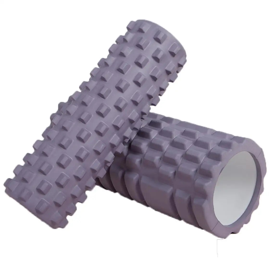 33cm Foam Yoga Massage Roller – Textured Grid Muscle Recovery for Gym Training
