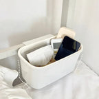 Bedside Hanging Storage Basket – Large Capacity Crib Organizer for Nursery