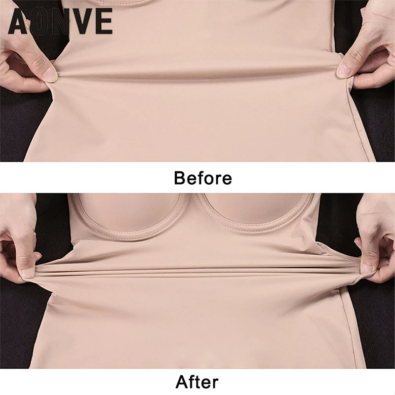Full Length Shapewear Slip – Nude Tube Dress Body Shaper for Women
