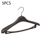 Wide Shoulder Plastic Hangers – Seamless Coat Racks for Wardrobe Storage