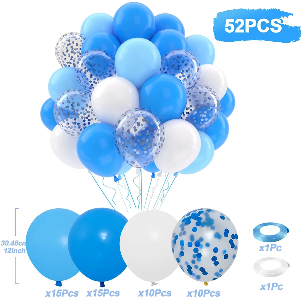 Metallic Pearl and Confetti Balloons – Decorative Latex Set for Party Events