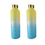 Motivational Frosted Water Bottle – 32oz Leakproof BPA Free for Fitness Gym