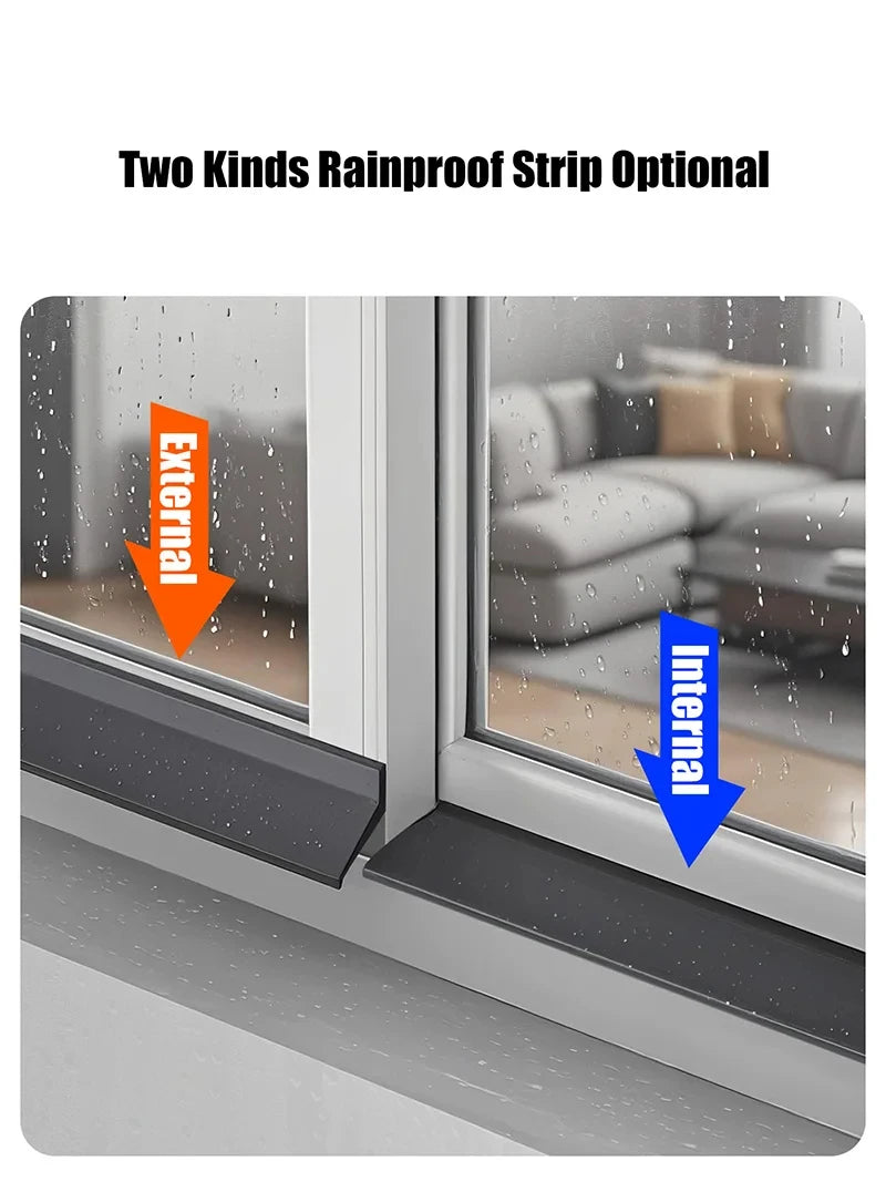 Aluminum Window Water Deflector – Weatherproof Flashing Strip for Home