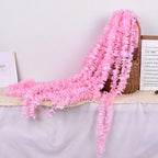 Artificial Wisteria Flower Garland – Hanging Vines for Wedding Party Decor