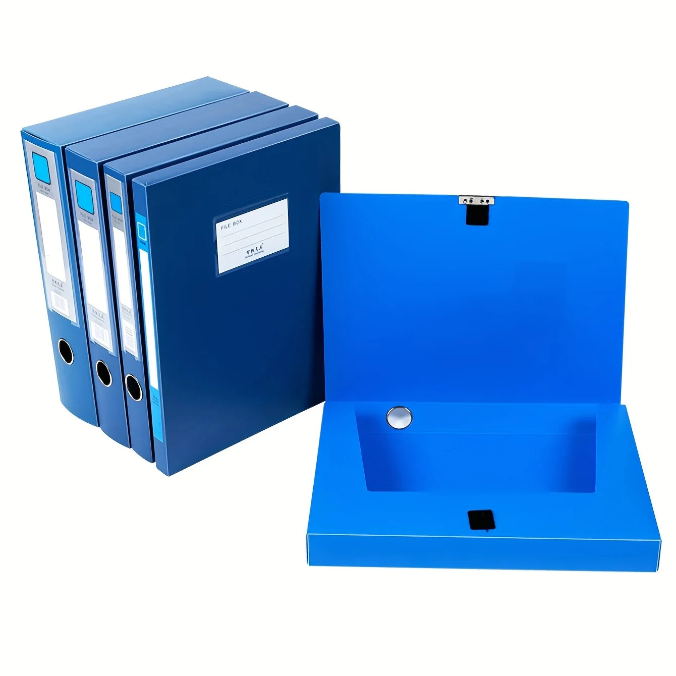 Foldable A4 File Folder – Large Capacity PP Document Storage for Office