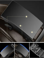 Automatic Buckle Belt – Men's Leather Waist Strap for Business Casual