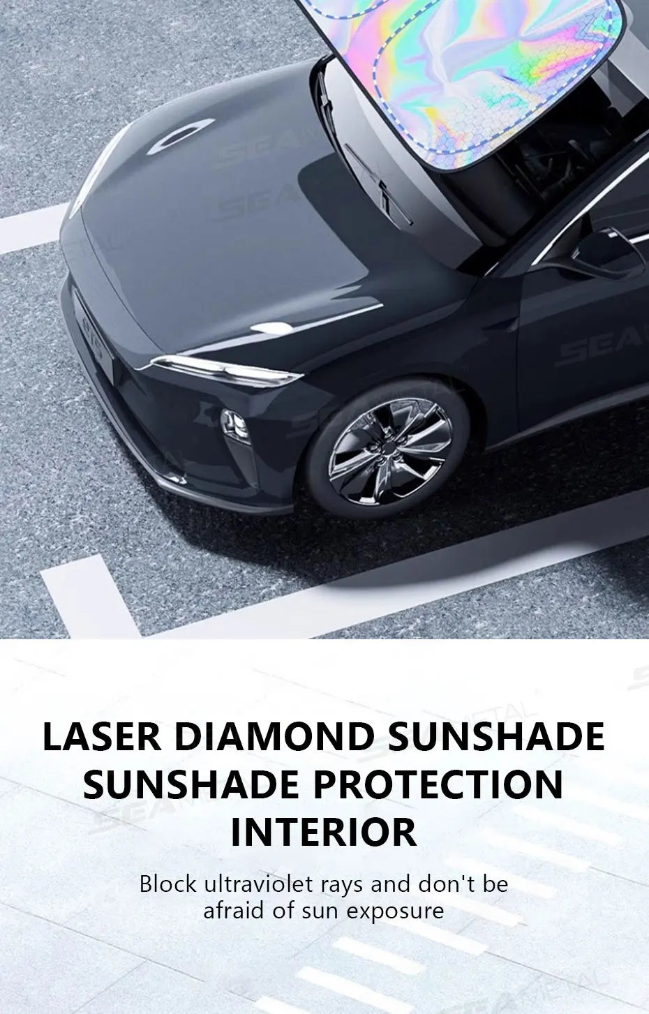 5-Layer Windshield Sun Shade – Foldable UV Protection for Sedan SUV MPV