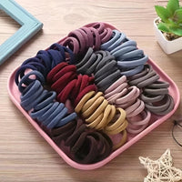 Nylon Hair Scrunchies – Colorful Elastic Ponytail Holders for Women and Girls