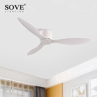 Modern DC Motor Ceiling Fan – Low Profile Minimalist for Home Decor