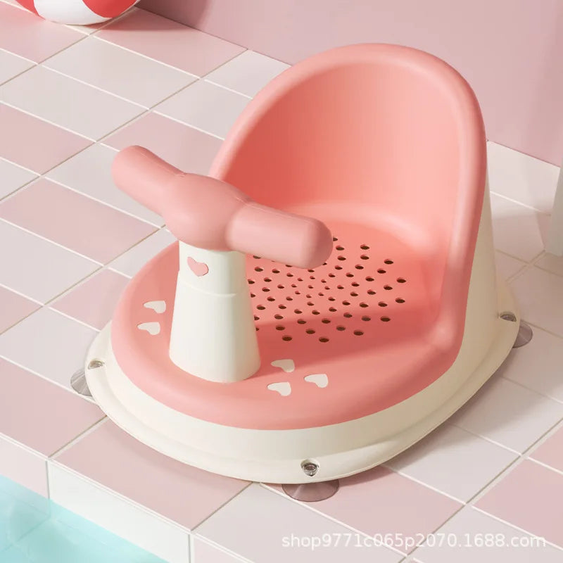 Portable Baby Shower Seat – Non-Slip Support Stand for Newborn Bathing