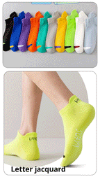 Breathable Ankle Socks – Colorful Invisible Sportswear for Men Running