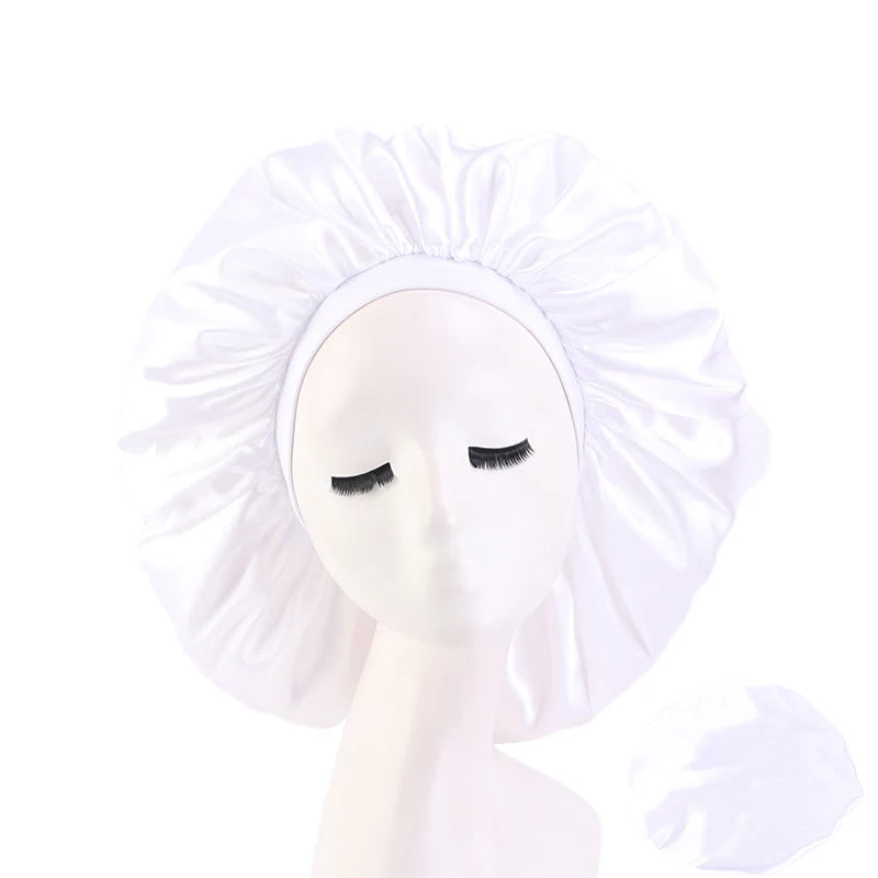 Extra Large Satin Sleep Bonnet – Silky Hair Protection for Curly Hair