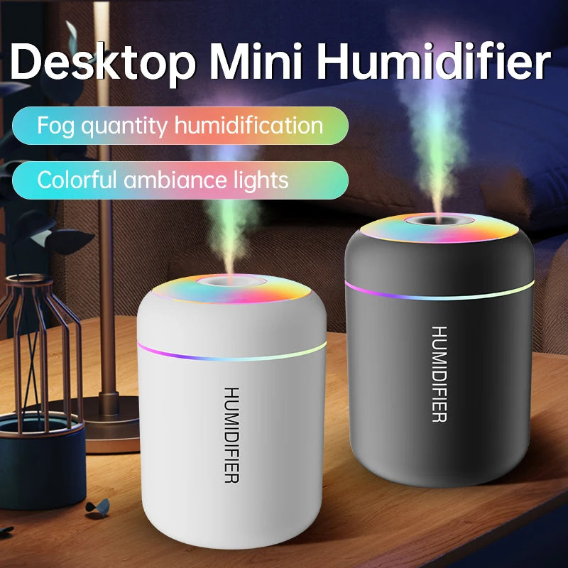 Mini USB Air Humidifier – Portable Essential Oil Diffuser for Car and Home