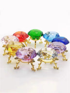 Crystal Diamond Paperweight – Giant Cut Glass Gem for Office Decor Gifts