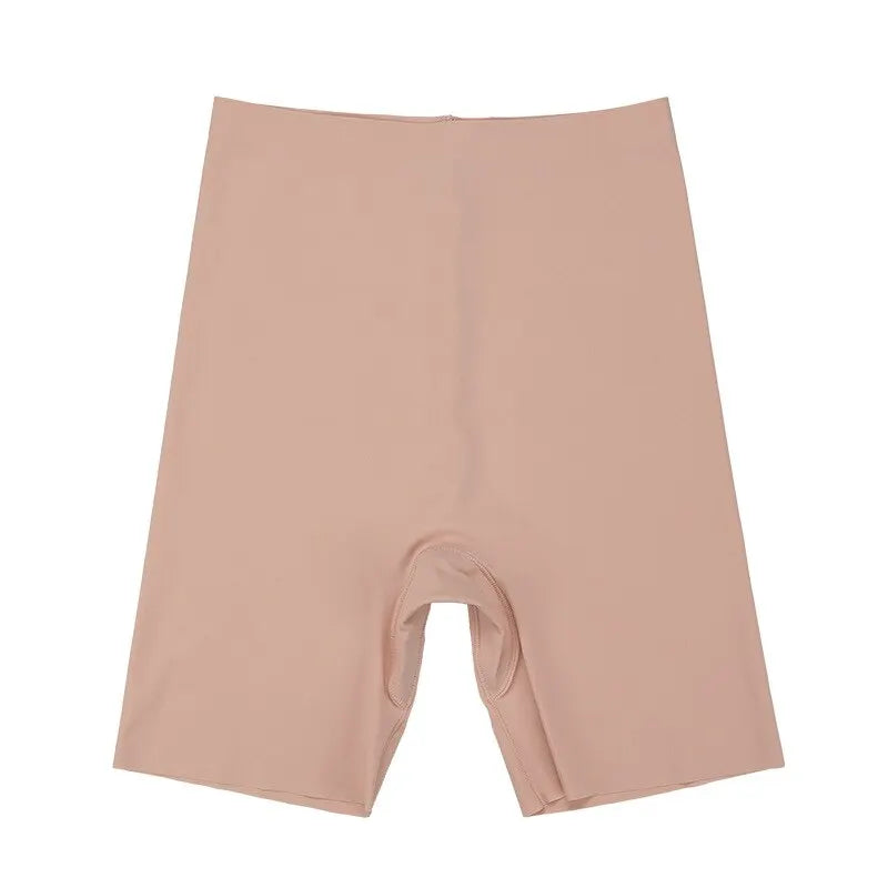 Seamless High Waist Boyshorts – Tummy Control Ice Silk Underwear for Women