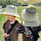 Kids Sunshade Fishing Hat – Breathable Wide Brim Shawl for Outdoor Summer