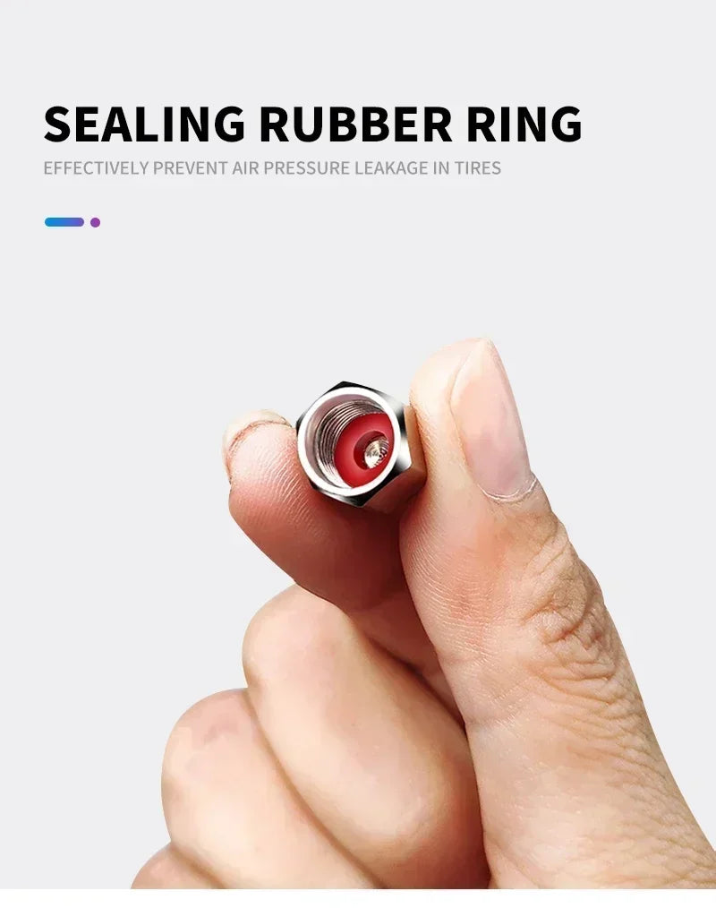 Metal Car Tire Valve Stem Caps – Automotive Accessory for Alfa Romeo Models