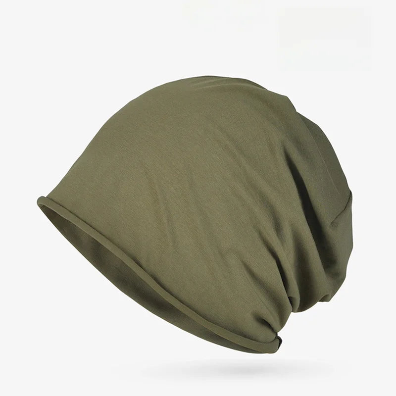 Cotton Sleep Cap – Breathable Unisex Headscarf for Nightwear and Hair Loss