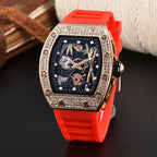 Bamboo Hollow Dial Quartz Watch – Fashionable Wooden Wristwatch for Men