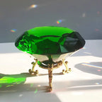 Crystal Diamond Glass Paperweight – Decorative Ornament for Romantic Proposals