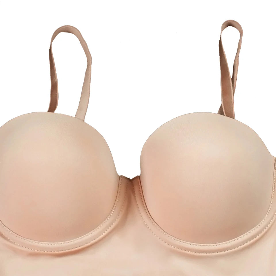 Full Length Shapewear Slip – Nude Tube Dress Body Shaper for Women