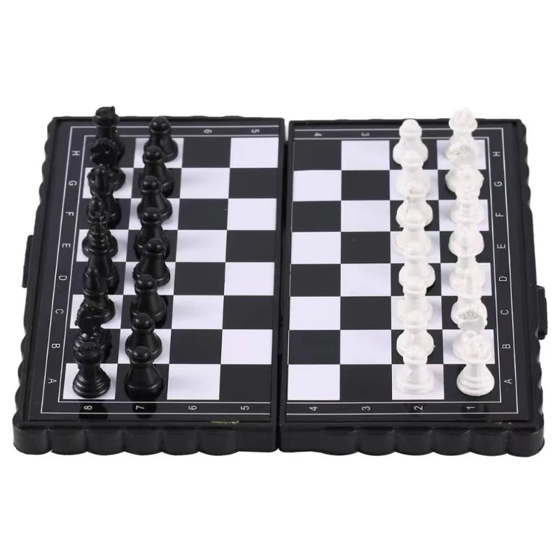 Portable Magnetic Chess Set – Folding Plastic Board Game for Kids Travel