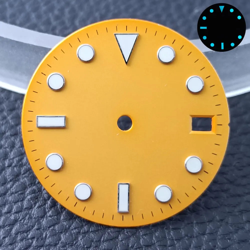 Custom GMT Watch Dial – 28.5mm Single Calendar for NH34 NH35 Movements