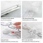 Transparent Vacuum Storage Bags – Compressed Wardrobe Organizer for Clothing